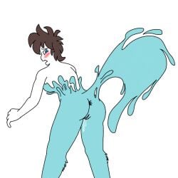 anal anal_sex anus ass black_bottomwear black_clothing black_pants blue_eyes blue_latex blue_latex_(changed) blue_tail blush bodily_fluids bottomwear brown_hair canid canine changed_(video_game) clothing cum cum_drip dildo dildo_in_ass dildo_insertion dripping exclamation_point female forced forced_transformation fox gender_transformation genital_fluids genitals goo_transformation hair human latex latex_clothing latex_skinsuit lin_(changed) male mammal mtf_transformation nude nude_female nude_male object_in_ass pants penetration penis pussy sex_toy sex_toy_in_ass sex_toy_insertion shocked sinful_drawz skinsuit slime solo tail tight_clothing torn_clothing transformation vaginal_penetration white_body white_penis