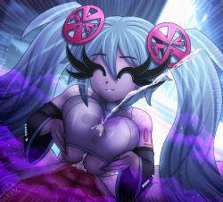 hatsune miku from vocaloid by vrabo