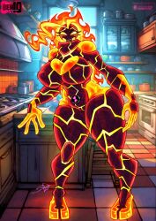 heatblast from ben 10 by bluewolfartista