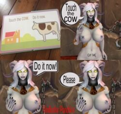 comic draenei female panchira_(character) pointy_chin vindicator_panchira warcraft world_of_warcraft