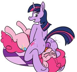 anus earth_pony equine facesitting fart female feral friendship_is_magic horn horse justcatballs mammal my_little_pony pinkie_pie_(mlp) pony sweat tears twilight_sparkle_(mlp) unicorn yuri