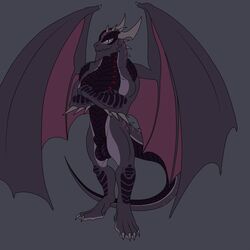 animal_genitalia anthro balls dragon emeraldwing highborn horn invalid_tag male scalie sheath solo wings