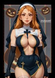 nami (one piece) from one piece by zeusaiart