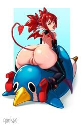 1girls anus ass big_ass disgaea etna prinny pussy rankgo thick_thighs thigh_boots thighhighs