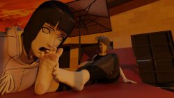 3d big_penis blender feet feet_focus foot_fetish foot_worship hyuuga_hinata konan naruto naruto_(series) naruto_shippuden