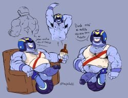 ass balls bara bara_tiddies bara_tits big_penis brawl_stars casual_exposure chubby chubby_male complaining dilf dinojaiba22 drunk fat fat_cock gay hairy hairy_male helmet intoxicated male male_only mature_male older_male older_man penis peruvian_male robot soccer_jersey spanish_text stu_(brawl_stars)