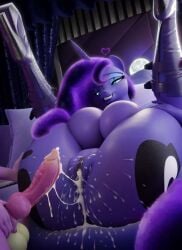 canine_penis cum cum_in_pussy cum_inside cum_leaking_out_of_pussy dragon_cock furry glasses high_heel_boots high_heels hooves-art huge_ass huge_breasts humanoid legs_up princess_luna_(mlp) spike_(mlp)