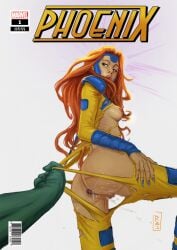 ass buttplug hulk hulk_(series) jean_grey marvel phoenix phoenix_(x-men) rajdraw uniform