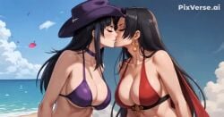 2girls 2milfs ai_generated boa_hancock flirting girl_on_girl kissing lesbian_couple lesbian_kiss lovers milfs nico_robin one_piece tagme video yuri yuri yuri