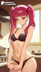 1girls 2026 ai_assisted ai_generated anime artist_name bleach bra breasts bust dokugamine_riruka explicit hi_res high_quality high_resolution highres panties patreon patreon_username riruka_dokugamine skypassion solo stable_diffusion twintails underwear watermark