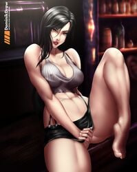 big_breasts breasts cleavage female female_only final_fantasy final_fantasy_vii large_breasts looking_at_viewer lord_dominik solo tifa_lockhart