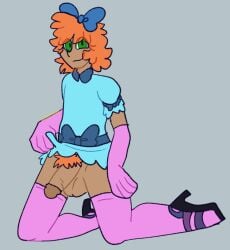 femboy green_eyes human_version looking_at_viewer male male_only orange_hair smiling_at_viewer sunnypawsy wander_(wander_over_yonder) wander_over_yonder