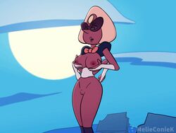 1girls 2d 2d_animation animated breasts cartoon_network gem_(species) gem_fusion gif glasses melieconiek multi_arm multi_limb sardonyx_(steven_universe) steven_universe talking_to_viewer