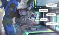 after_sex big_breasts big_butt big_thighs blue_nipples blue_pussy comic comic_page cum cum_drip cum_in_pussy erect_penis erection exposed_breasts exposed_penis exposed_pussy penetration penis_covered_in_cum roadiesky robot robot_boy robot_girl robot_humanoid robot_penis semen_in_vagina transformer
