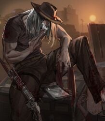 caleb quinn from dbd by necrocto
