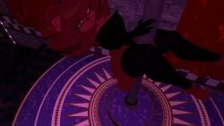 3d big_ass big_breasts bodysuit curvy fap_nights_at_frenni's female fexa fnia fredina's_nightclub gloves grabbing_pole nightclub slim_waist stripper_pole stripping thicc thick thighhighs vrchat vrchat_avatar