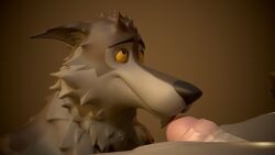 16:9 3d_(artwork) 4k absurd_res anthro bear canid canine canis digital_media_(artwork) duo epic_games erection fortnite fur genitals hi_res humanoid_genitalia humanoid_penis male male/male mammal nude pawmakelove penis polar_bear polar_patroller ursine wendell_(fortnite) widescreen wolf