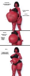 1girls bob_cut clothed comic demon demon_girl demoness digestion digestion_sequence diskdata expansion female female_pred red_body red_skin tagme vore vore_belly