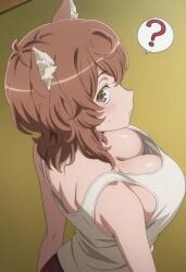 1female 1girls ai_generated animal_ears anthro anthro_female anthro_focus anthro_only back_view blush blush blush_lines blushing_at_viewer blushing_female brown_eyes brown_hair busty busty_female civitai cleavage cleavage_focus clothed clothed_female coloredbin.ai coloredbin_ai confused confused_expression confused_look demi-human demihuman down_blouse downblouse dungeon_ni_deai_wo_motomeru_no_wa_machigatteiru_darou_ka fair-skin fair-skinned_female fair_skin female female_anthro female_focus female_only fully_clothed fully_clothed_female high_angle high_angle_view huge_boobs huge_breasts huge_breasts indoor large_boobs large_breasts large_tits liliruca_arde looking_at_viewer looking_back massive_boobs massive_breasts massive_tits mature_female nape plump_boobs plump_breasts plump_tits question_mark short_female short_hair shortstack solo solo_anthro solo_female solo_focus tank_top top_heavy top_heavy_breasts upper_body upper_body_focus upper_body_only visible_boobs visible_breasts visible_tits white-skinned_female white_skinned_female white_tank_top