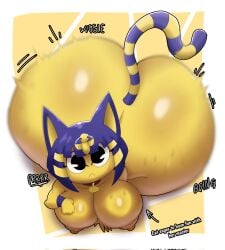 1girls animal_crossing ankha anthro ass ass_focus bitch booty butt fat fat_ass fat_bitch fat_butt female female_only gigantic_ass huge_breasts hyper_ass large_breasts looking_at_viewer massive_ass nude solo solo_female thedeathcrow05 twerk twerker twerking twerking_bottom