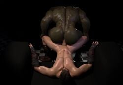 2boys bara dominant_bottom gay interspecies_domination interspecies_yaoi male male/male male_only male_penetrated male_penetrating male_penetrating_male men_of_atlus multiple_boys orc orc_male passive_top size_difference tagme video yaoi
