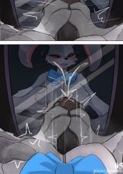 2024 anthro artist_name autofootjob biped black_nose blush bodily_fluids bow_tie bow_tie_only breasts buckteeth colored comic cum ejaculation erection featureless_breasts feet female female_(lore) first_person_view five_nights_at_freddy's fondling foot_fetish foot_play fur futanari genital_fluids genitals grey_body grey_fur gynomorph hand_on_own_breast hi_res intersex lagomorph leporid looking_at_mirror looking_at_object looking_at_self looking_at_viewer male male_(lore) mammal masturbation mirror mostly_nude motion_lines open_mouth open_smile patchwork_creature penile penile_masturbation penis penis_under_clothes rabbit red_sclera reflection scottgames self_fondle shaded sitting sitting_on_ground smile solo spread_legs spreading teeth text vanny_(fnaf) white_body white_fur yimoon640 zipper