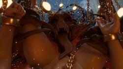 16:9 3d_(artwork) 4_arms 4k absurd_res baldur's_gate baldur's_gate_3 bent_legs big_dom_small_sub bioware blender_(artwork) blender_cycles bodily_fluids bound chain_leash chained chains claws cuff_(restraint) curtains curtains_open demon demon_humanoid depth_of_field digital_media_(artwork) dominant dominant_female dominant_monster electronic_arts feet female female/female female_on_human female_pov first_person_view fist full_moon genital_danger_play hi_res horn human human_on_humanoid humanoid imminent_oral imposing interspecies lamp lantern larger_female larian_studios leash leashed_pov legs_up licking lifted_by_legs long_tongue looking_at_viewer low-angle_view mammal mercymej monster moon multi_arm multi_limb night nude nude_female open_mouth oral orange_body particles pubes pubic_mound purple_eyes questionable_consent restrained restraints romantic romantic_ambiance saliva saliva_string scary sharp_teeth size_difference slayer_(baldur's_gate) smaller_female sparks spikes split_jaw spread_legs spreading strong_female struggling submissive submissive_female submissive_pov sweat sweaty_legs sweaty_thighs talons teasing teeth teratophilia thick_thighs toes tongue tongue_out widescreen