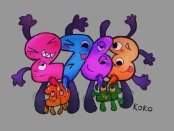 2763 battle_for_dream_island bfb bfdi bfdia cum dick_on_head eager fourteen_(bfb) grey_background notxfrombfb object_show object_shows paws precum_drip scared_expression ten_(bfb) tentacle_dick tpot two_thousand_seven_hundred_sixty-three_(bfdi) xfohv