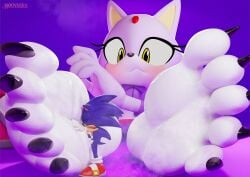 3d_(artwork) 5_toes anthro barefoot big_hands black_toe_claws blaze_the_cat blush claws countershade_feet countershading digital_media_(artwork) domestic_cat duo eulipotyphlan extreme_size_difference feet felid feline felis female flustered foot_fetish foot_focus genitals hedgehog hi_res humanoid_feet humanoid_genitalia humanoid_penis larger_female male mammal micro musk musky_feet nouvaera penis penis_on_feet plantigrade sega shoes_removed sitting sitting_on_ground size_difference smaller_male smelly smelly_feet sonic_(series) sonic_the_hedgehog sonic_the_hedgehog_(series) toe_claws toes wrinkled_feet wrinkles yellow_eyes