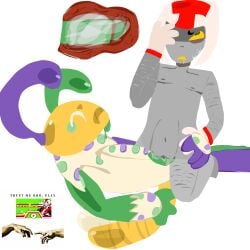 crackship cringe dandys_world dick_in_pussy gay gay_sex gentle_sex looey_(dandy's_world) rare_pair self_harm_scars trans_male trans_man turbo_(wreck-it_ralph) wreck-it_ralph