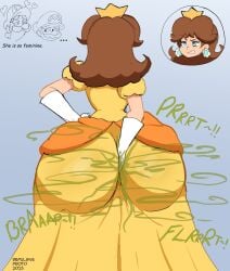 1girl2boys 1girls 2020s 2025 2025s 2boys 2boys1girl ass ass_focus ass_in_dress autofisting blue_eyes bottom_heavy brap brothers brothers_(lore) brown_hair brown_hair_female brunette_hair brunette_hair_female bubble_ass bubble_butt butt_digging crown curves digging_up_in_they_ass dirty dirty_ass disembodied_head dress dress_inside_ass earings earrings elbow_gloves enamored energetic expression_bubble fair-skinned_female fart fart_cloud fart_fetish farting farts fat_ass female flatulance flower_earrings form_fitting gassy gassy_female gloves green_gas green_gas_cloud gritted_teeth gritting_teeth hand_in_butt hand_on_hip hearts_around_head huge_ass in_love itching large_ass looking_at_another luigi male mario_(series) moustache nasty nintendo offscreen_character onomatopoeia orange_dress pink_lips princess princess_daisy princess_dress raised_eyebrow repulsiveproto round_ass round_butt sassy scratching sexy_ass shameless simple_background slim_thick slim_torso slim_waist smelly smelly_ass smiling_at_partner stinky stinky_ass tomboy twitter_link video_game_character video_game_franchise voluptuous voluptuous_female watermark white_gloves young young_females