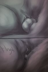 2:3 animal_genitalia anthro canid canine canine_genitalia canis clitoris close-up comic duo female genitals hi_res human human_on_anthro interspecies knot knotting male male/female mammal monochrome mythological_canine mythological_creature mythology penetration penile penile_penetration penis penis_in_pussy peregr1ne pubes spread_legs spreading text vaginal_penetration werecanid werecanine werecreature werewolf wolf
