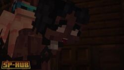 1boy 1girls 3d ahegao animated black_eyes black_hair breasts chain_collar chain_leash chains chocolate_girl collar dana_(thirteen_lights) dark-skinned_female dark_skin female green_bikini green_clothing light-skinned_male light_skin lololowka lololowka_(character) male male/female male_on_female mine-imator minecraft questionable_consent slave slavegirl small_breasts sphub tagme teal_bikini thirteen_lights video