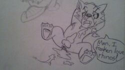 10s 1boy 2013 3_toes after_anal after_sex arms_behind_head balls bowserboy101 cum cum_in_ass cum_on_body english_text erection fangs fur furry furry_only gay legends_of_chima lego male male_only monochrome paws penis solo text traditional_media wolf worriz_(legends_of_chima) yaoi