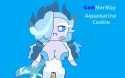 aquamarine_cookie aquamarine_hair big_breasts blue_eyes caramelpearl_(artist) cookie_run cookie_run_kingdom cum cum_inside cumflated_belly gem_mermaid happy_sex long_hair mermaid mermaid_girl mermay mermay2025 penis_in_pussy pussy sex tagme