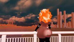 ass_focus bridge fat_ass gloves goat looking_out petite shortstack thighhighs vrchat vrchat_avatar