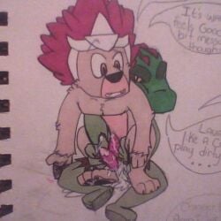 10s 2013 2boys bowserboy101 color cragger_(legends_of_chima) crocodile crocodilian cum english_text erection feline gay laval_(legends_of_chima) legends_of_chima lego lion male male_only penis tagme text traditional_media yaoi