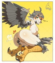 anal anal_beads anal_insertion bugita completely_nude harpy harpy_girl harpy_humanoid monster_girl nipples pussy skeleharpy tagme twitch youtube
