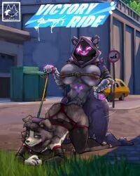 1boy 1futa alternate_version_at_source anal anal_sex anatomically_correct_genitalia anatomically_correct_penis anthro areolae armwear ass bear belt big_ass big_breasts big_butt big_penis bra breasts bubble_butt canine canine_genitalia canine_penis character_request crossdressing curvaceous curvy curvy_figure doggy_style domestic_dog english_text epic_games femboy fortnite furry futa_on_femboy futa_on_male futa_rtl futadom futanari fuzzycreature girly glowing_eyes hand_on_hip hood huge_ass huge_breasts huge_cock intersex leash leash_pull legwear male nude panties panties_aside pawpads penis precum precum_string purple_eyes raven_team_leader small_penis sweat sweating sweaty sweaty_body sweaty_breasts sweaty_butt sweaty_thighs text thick_thighs thighhighs ursid victory_royale voluptuous voluptuous_futanari voluptuous_male wide_hips