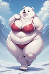 1girls ai_assisted ai_generated anthro anthro_female anthro_only bbw big_breasts bluesky curvy_figure deviantart fat fat_thighs female female_anthro female_only furry furry_female furry_only innie_pussy obese obese_anthro obese_female overweight overweight_anthro overweight_female plump plump_thighs polar_bear shiny_skin thick_thighs twitter underwear wide_hips yaenzis