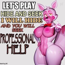 anthro completely_nude female female_version funtime_foxy_(fnaf) hide_and_seek masteryorg0 meme robot