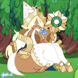 2025 big_breasts closed_eyes cookie_run cookie_run_kingdom devsisters doopie doopkaboom_(artist) femvanilla genderbent genderswap_(mtf) huge_breasts huge_thighs makeup pure_vanilla_cookie rule_63 skimpy_clothes tagme thick_thighs