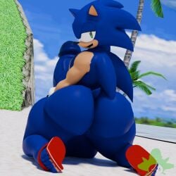 1boy 3d ass asshole beach beach_slut blue blue_ass blue_body blue_eyes blue_hair booty boypussy bussy busty caked_up cakes cock fat fat_ass fat_butt fat_cock femboy femboy_sonic femboy_sonic_the_hedgehog flip_flops hedgehog kennyb0mber_(artist) male sonic sonic_(series) sonic_the_hedgehog sonic_the_hedgehog_(series) sonique_the_hedgehog versatile