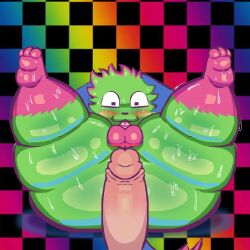 1:1 2025 3_toes :3 anthro ass balls big_butt black_nose blue_body blue_fur blush bodily_fluids butt_focus checkered checkered_background cheek_tuft circumcised domestic_cat don't_touch_my_pizza_(meme) duo english_description erection facial_tuft feet felid feline felis foreskin front_view fur genitals gradient_background green_body green_fur huge_butt human imminent_sex kevin_(nyanwolf) leg_markings lying male male/male mammal markings meme mostly_offscreen_character multicolored_body multicolored_fur nyanwolf on_back pattern_background penis pink_body pink_fur pink_markings presenting presenting_hindquarters remmy052175824 retracted_foreskin simple_background socks_(marking) sparklefur spread_legs spreading sweat sweaty_body sweaty_butt tail thick_thighs toes tuft