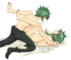 2boys anal anal_penetration anal_sex femboy green_hair ion_(tales_of_the_abyss) male_only sync_the_tempest tales_of_(series) tales_of_the_abyss trap