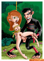 arms_behind_back black_hole_sun bondage breasts comics-toons disney disney_channel female human kim_possible kimberly_ann_possible male medium_breasts monkey_fist nipples outdoors penis pussy rape sex straight straight_hair vaginal