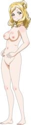 love_live! love_live!_sunshine!! naked nipples nude_filter ohara_mari photoshop pussy transparent_background transparent_png uncensored vector_trace