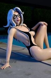 3d alternate_version_available black_cat_(fortnite) black_cat_(marvel) choker clothed clothed_female clothing felicia_hardy female female_only fortnite fortnite_(marvel_comics) hand_on_thigh looking_at_viewer looking_back looking_back_at_viewer marvel marvel_comics mask masked masked_female one-piece_swimsuit pool poolside pose posing posing_for_the_viewer raxinsfw sfw sfw_version smile smiling_at_viewer solo solo_female spider-man_(series) wet wet_body wet_skin