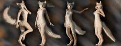 absurd_res anthro ass breasts canid canine canis collage_(artwork) digitigrade english_text female hi_res mammal naala pinup pose raised_tail reaching_art sexy_eyes small_breasts solo tail text wolf