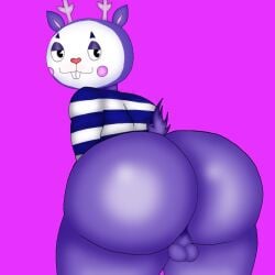 1boy ass_focus big_butt bubble_ass fat_ass happy_tree_friends male_only mime_(htf) non-human toony